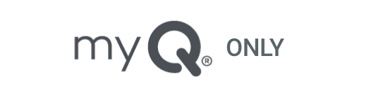 El logotipo myQ únicamente